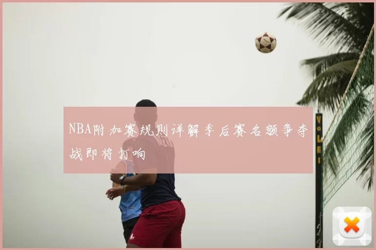 NBA附加赛规则详解季后赛名额争夺战即将打响