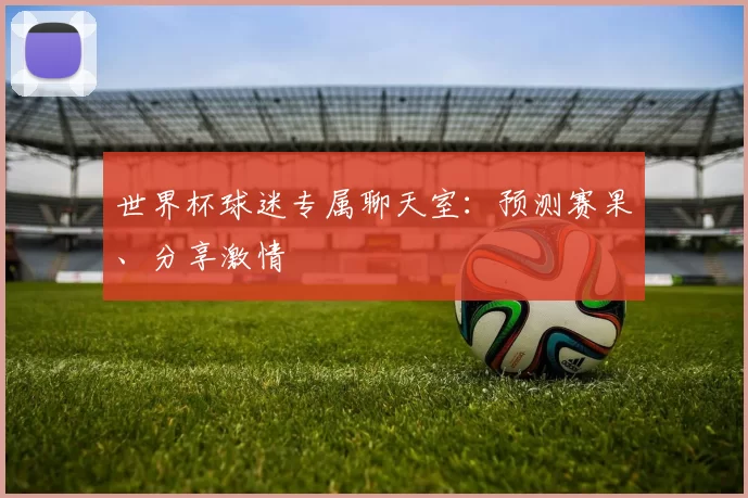 世界杯球迷专属聊天室:预测赛果、分享激情