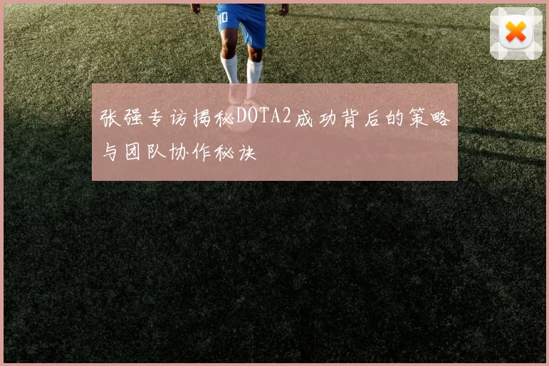张强专访揭秘DOTA2成功背后的策略与团队协作秘诀